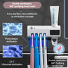 Solar Powered Toothbrush Holder And Dispenser