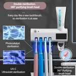 Solar Powered Toothbrush Holder And Dispenser