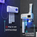 Solar Powered Toothbrush Holder And Dispenser